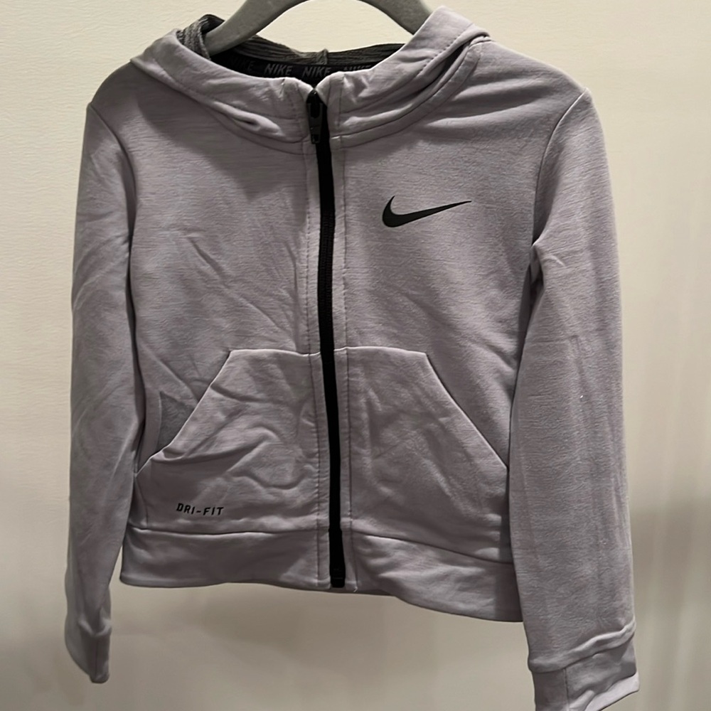 Nike boys size 24M gray dry fit hoodie ￼